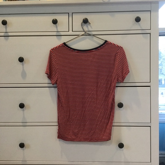 American Eagle Soft and Sexy Striped Tee - Picture 3 of 3